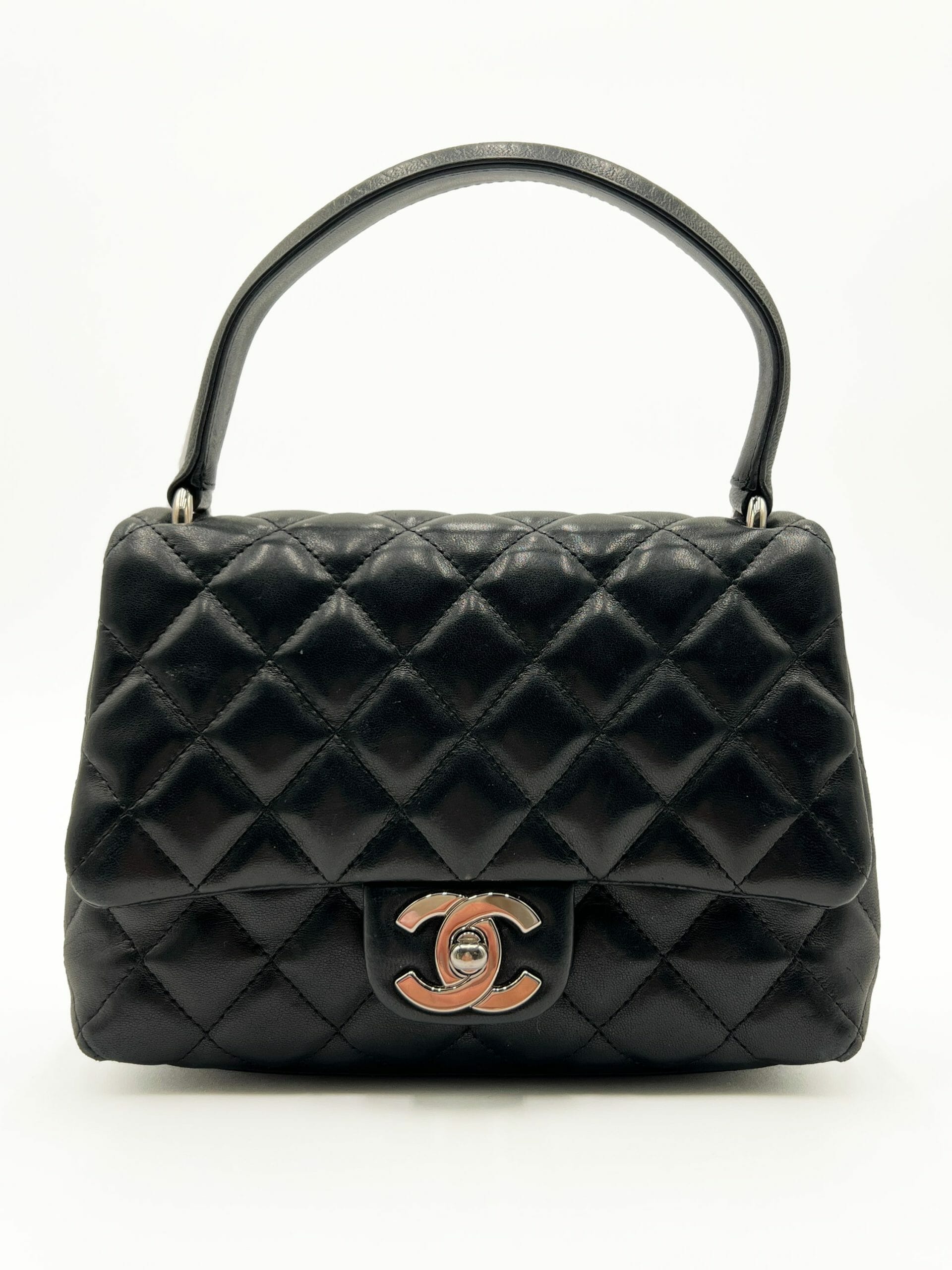 Chanel Coco Top Handle Lambskin Handbag - Long Live The Vault